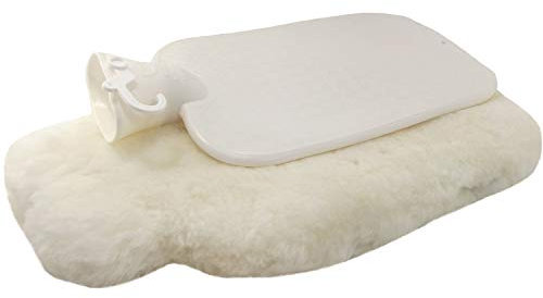 Fellhof Lammfell-Wärmeflasche 2082 Unisex, beige, groß, Gr. 22 x 35 cm, 2 l