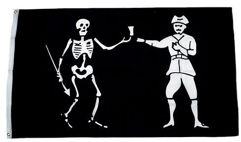 Fahne/Flagge Pirat Jolly Roger 90 x 150 cm