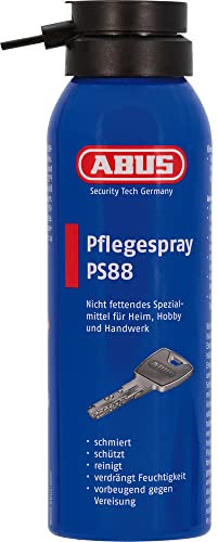ABUS Spray d'entretien PS88 - Lubrifiant non gras pour cylindres de portes, serrures de voitures, outils - contre l'usure et le grincement - 50 ml