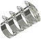 4 Pack - 9.5mm > 12mm Worm Drive Jubilee Type Hose Pipe Clips Zinc Plated