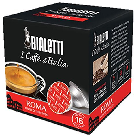 Bialetti Capsules Aluminium les Caffe 'd'Italie mokespresso Rome originales