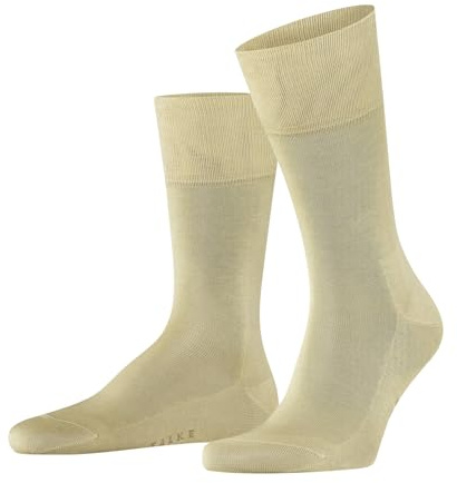 FALKE Herren Socken Tiago M SO Fil D'Ecosse Baumwolle einfarbig 1 Paar, Beige (Sand 4320), 39-40