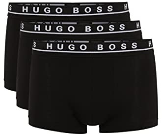 BOSS Hugo Herren Retroshorts Boxer 3P BM 10146061 07, 3er Pack, Einfarbig, Gr. X-Large, Schwarz (Black 1)