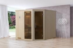 Weka Elementsauna 508 GTF Gr. 3 inkl. 7,5 kW Sauna-Ofen mit externer Steuerung (OS)
