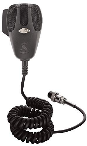 Cobra HG M73 Premium Dynamic Replacement CB Microphone (Black) – 4 Pin Connector, 9 Foot Cord, Heavy Duty ABS Shell, Wire Mesh Grille, Left Side Push To Talk, Chrome Connector