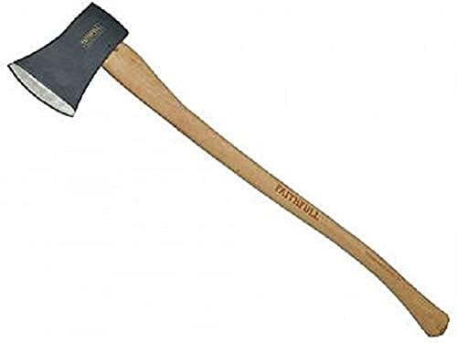 Faithfull Felling Axe with FSC Hickory Shaft & Tempered Carbon Steel Head - 2kg (4.1/2lb)