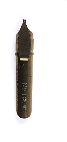 Brause 18010B Packung, mit 50 Feder Bandzug, 1 mm, ideal für gotische Buchstaben, ideal für die Kalligraphie, 1 Pack