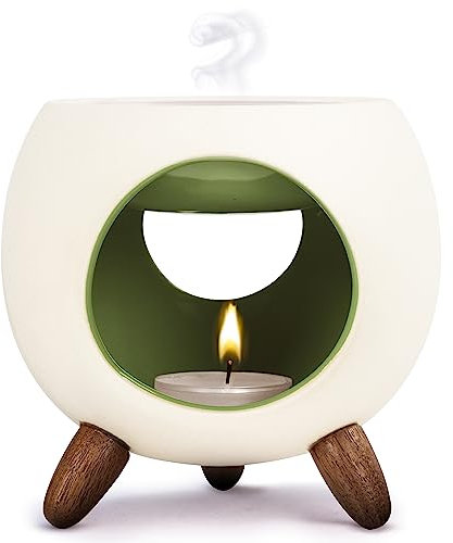 Kaloogo Sabai Scent Lampe à Parfum en céramique Ronde (lumière parfumée) - Menthe