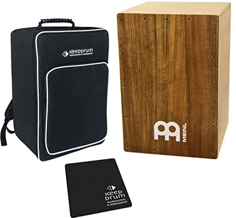 Meinl MYO-CAJ-OV Cajon Bausatz Ovangkol + keepdrum Cajon Bag + Sitzpad
