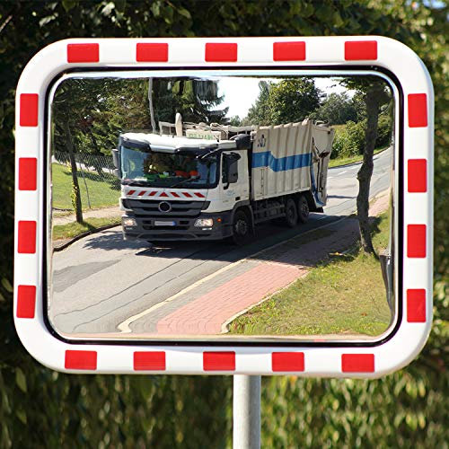 dancop | Verkehrsspiegel im XXL-Format | aus Acrylglas | BxH 1200 x 1000 mm | Beobachterabstand 27-35 m