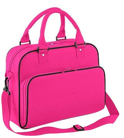BagBase Bg145Bkfu Junior Dance Bag Black/Fuchsia Bg145 - Black/Fuchsia, Medium