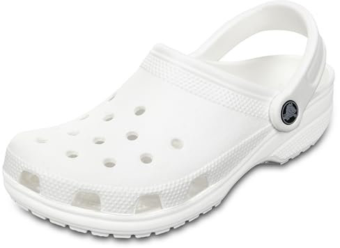 Crocs Unisex Classic Clogs Clogs, White,3 UK Men/ 4 UK Women