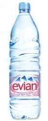 Lot de 12 Bouteille plastique EVIAN 1,5 litre