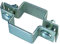 Alberts 680206 Abrazadera Central para Poste Cuadrado, Galvanizada en Caliente, para Postes 60 x 40 mm