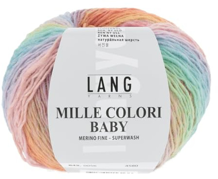 Lang Yarns 1 Stück Wolle/Nylon Mille Colori Baby-56