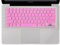 XSKN Hebrew Language Silicone Keyboard Skin Cover for MacBook Air 13 & MacBook Pro 13 15 17 with or Without Retina Display (US/European ISO Keyboard) (Pink)