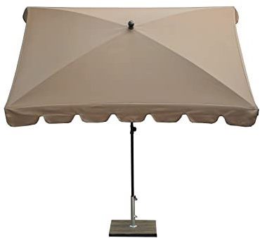 Maffei Art 86r Allegro, Parasol rectangulaire cm 240x160, Tissu Dralon, fabriqué en Italie. EXCLUSIVITE Couleur Taupe
