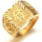 Halukakah ● Gold Segne Alle ● Männlich 18K Gold überzogen Kanji Ring REICH Größe verstellbar mit KOSTENLOSER Geschenkpackung