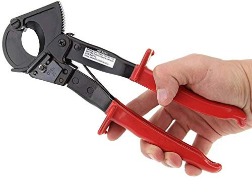 MEETOZ Ratchet Cable Wire Cutter Cut up to 240mm2 Ratcheting Wire Cutting Hand Tool