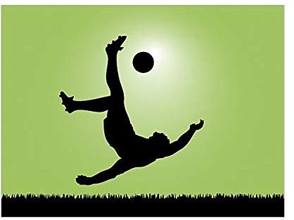 Fensterfolie Sichtschutz Fensterbild Fußballer in Aktion Aufkleber 72 x 96cm