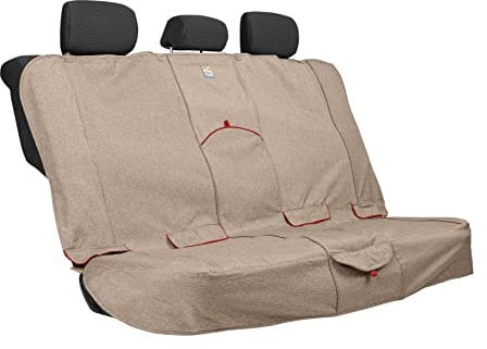 Kurgo Heather Rücksitz-Autoschondecke für Hunde, Wasserfest und schmutzabweisend, 140 cm Breite, Farbe Muskatnuss