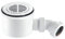 McAlpine ST90CPB-S-HP2 CP BRASS Grid Flange 90mm High Flow Shower Trap Waste, Chrome/White