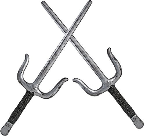 Nick and Ben 2X Ninja SAI Gabel Kostüm Samurai Spielzeug