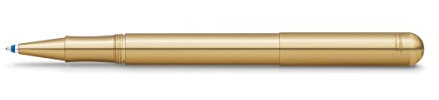 Kaweco LILIPUT Kappen-Kugelschreiber Messing I Exklusiver Kuli für Standard D1 Minen inklusive Retro Metallbox I Metall Kugelschreiber 13 cm