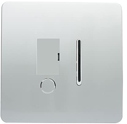 Trendi Artistic Modern Glossy Tactile Fused Spur Switch Silver ART-FSSI