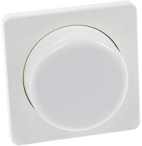 Ehmann EGB Dimmer-Zentralplatt.mit Drehknopf reinweiß 102231