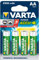 Varta 56776 Lot de 4 piles rechargeables AA Mignon 2500 mAh