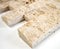 Mosaik Fliese Travertin Naturstein beige Brick Splitface Chiaro Travertin 3D für WAND BAD WC DUSCHE KÜCHE FLIESENSPIEGEL THEKENVERKLEIDUNG BADEWANNENVERKLEIDUNG Mosaikmatte Mosaikplatte