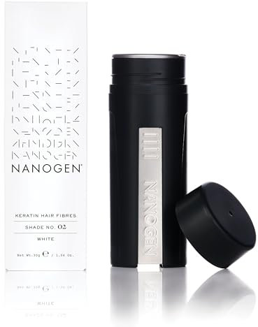 Nanogen Fibras Capilares Queratina: Blanco 30 gr