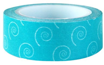allydrew Dotted Japanisches Washi Tape Aqua Swirly Dots