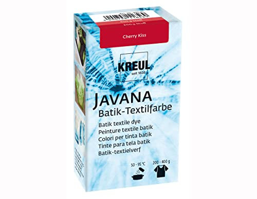 KREUL 98525 - Batik-Textilfarbe Cherry Kiss, 70 g, Farbpulver zum Batiken und Färben von Textilien