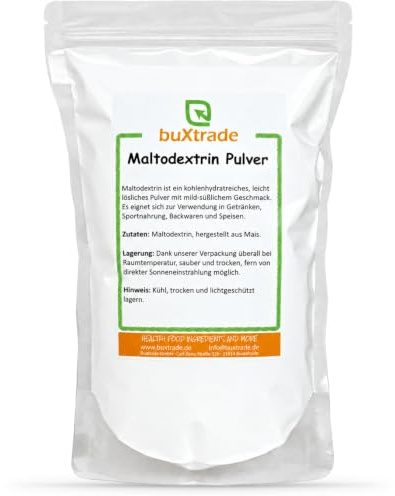 1 kg Maltodextrin | Malto Dextrin | Zucker | Kohlenhydrate | rein | Buxtrade | Maisstärke