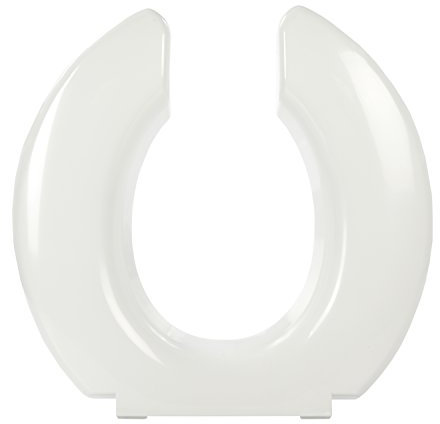 Big John Oversized WC Sitz mit Edelstahlscharnieren - für runde oder längliche WC-Becken - weiß
