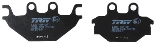 TRW MCB760 Brake Pad Set Disc Brake Organic Allround Compatible for Yamaha YZF - Rear Axle and Other Vehicles