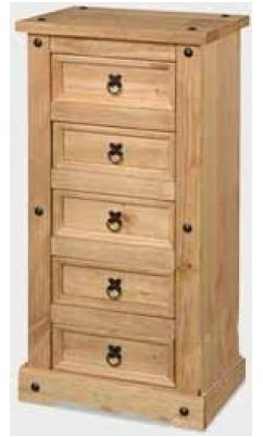 Mercers Furniture Corona 5 Drawer Narrow Chest