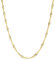 PRINS JEWELS 14 Karat / 585 Gold Singapur Kette Licht Zweiseitig Diamantiert Unisex, Länge Wählbar (49)