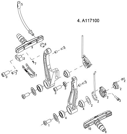 Avid Bremse Arm Radlagersatz Single Digit Ultimate (Links und rechts), 11.5311.710.000