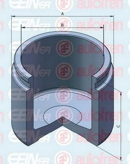 AUTOFREN SEINSA D025308 Bremssattel-Kolben 60mm Stahl Kompatibel mit TOYOTA Yaris Schrägheck P13, RENAULT Megane 4 Grandtour K9A/M/N Megane 4 Schrägheck B9A/M/N Espace 5 JR