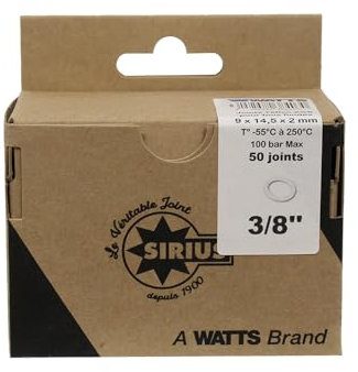 - Etanchéité raccord Plomberie - 50 joints téflon PTFE tous fluides 12x17 (3/8)