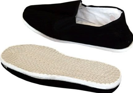 Men's Martial Art Kung Fu Tai Chi Cotton Sole Canvas Shoes 9 Black