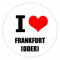 Kiwistar - Autoaufkleber - 5x5 cm - außen klebend - I love Frankfurt (Oder) für Auto, Laptop, Fahrrad, LKW, Motorrad Aufkleber mehrfarbig JDM Decal Sticker Racing