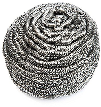 Stainless Steel Scourers 40g - Pack of 10 - Commercial Quality Wire Metal Scourers
