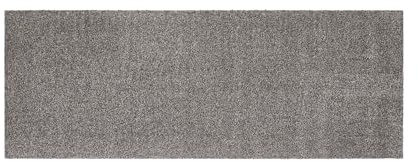 andiamo Fußmatte Samson – waschbare Fussmatte innen – rutschfeste und saugfähige Schmutzfangmatte aus Baumwolle – pflegeleichte Türmatte 67 x 180 cm cm, Granit