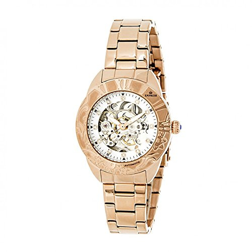 Empress Women's EMPEM1103 Godiva Automatic Rose Gold/Silver 316L Surgical-Quality Stainless Steel Bracelet Watch
