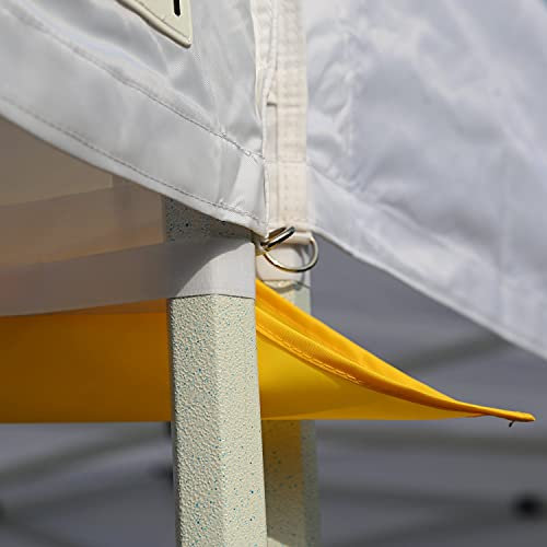 ABCCANOPY Baldachin-Zubehör, 3 m, Regenrinne/Lichtrinne für 3 x 3 m Baldachin, Pop-Up-Zelt, Gelb