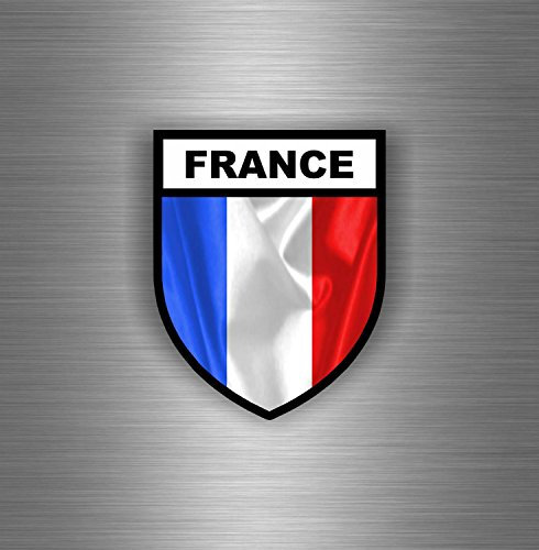 Akachafactory Autocollant Sticker Voiture Moto Airsoft opex Drapeau France Francais